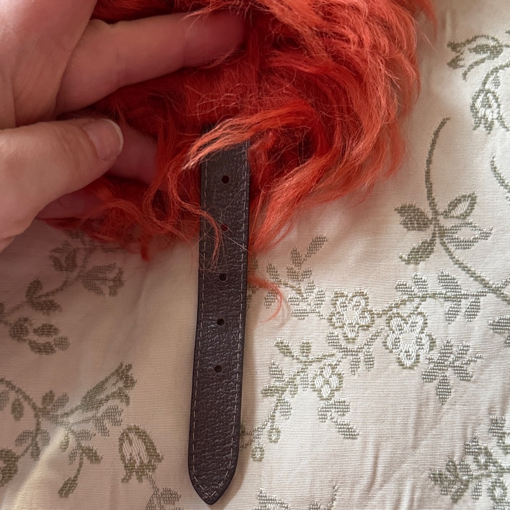 Gucci NWT Orange Shearling Hat Medium 58cm - Picture 9 of 15